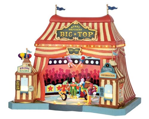 Lemax kerstdorpminiatuur Carnival Village Berry brothers big top