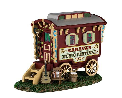 Lemax kerstdorpminiatuur Carnival Village Caravan music festival