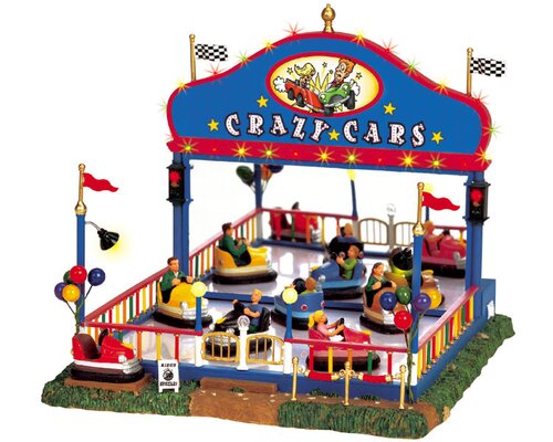 Lemax kerstdorpminiatuur Carnival Village Crazy cars