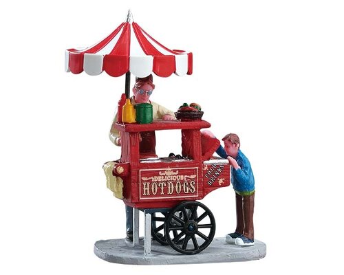 Lemax kerstdorpminiatuur Carnival Village Hot dog cart