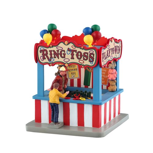 Lemax kerstdorpminiatuur Carnival Village Ring toss game