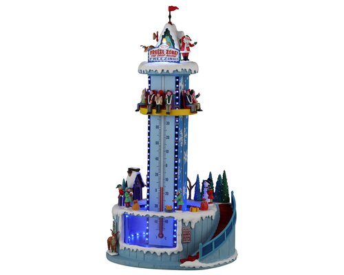 Lemax kerstdorpminiatuur Carnival Village Santa's freeze zone