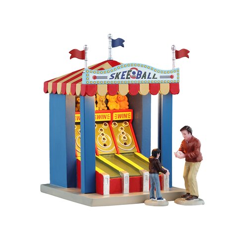 Lemax kerstdorpminiatuur Carnival Village Skee ball game, set van 3