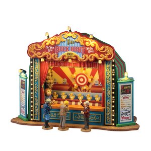 Lemax kerstdorpminiatuur Carnival Village The duck hunt - afbeelding 1
