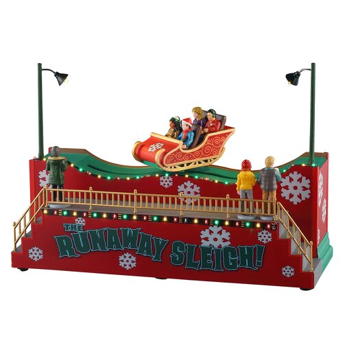 Lemax kerstdorpminiatuur Carnival Village The runaway sleigh