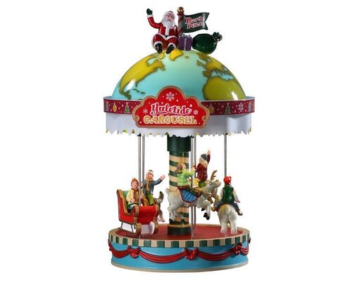 Lemax kerstdorpminiatuur Carnival Village Yuletide carousel