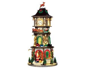 Lemax kerstdorpminiatuur Christmas clock tower