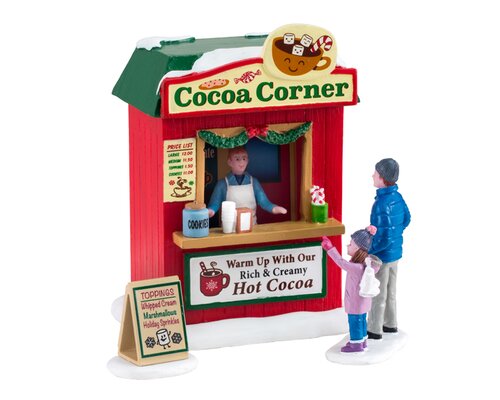 Lemax kerstdorpminiatuur Cocoa corner, set van 3