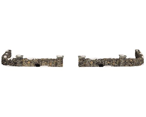 Lemax kerstdorpminiatuur Colonial stone wall, set van 10