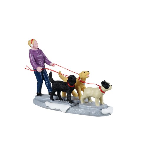 Lemax kerstdorpminiatuur Dog walker