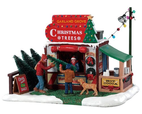 Lemax kerstdorpminiatuur Garland grove tree lot