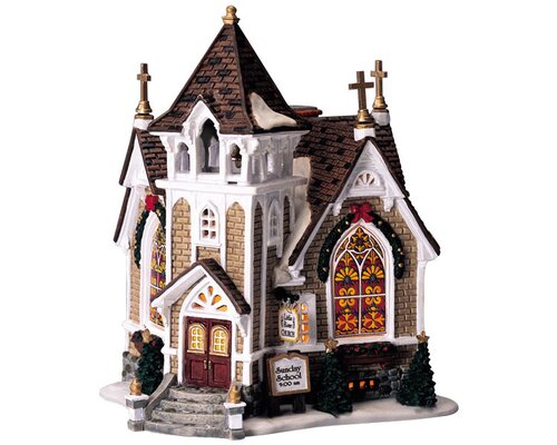 Lemax kerstdorpminiatuur Harvest Crossing Little river church