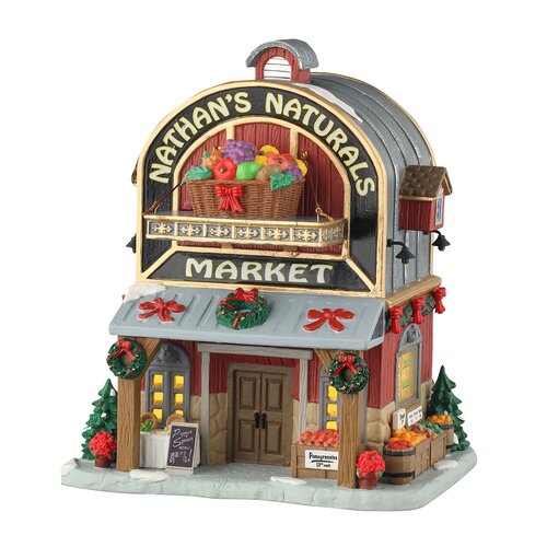 Lemax kerstdorpminiatuur Harvest Crossing Nathan's naturals market