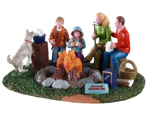 Lemax kerstdorpminiatuur Harvest Crossing S'more family fun