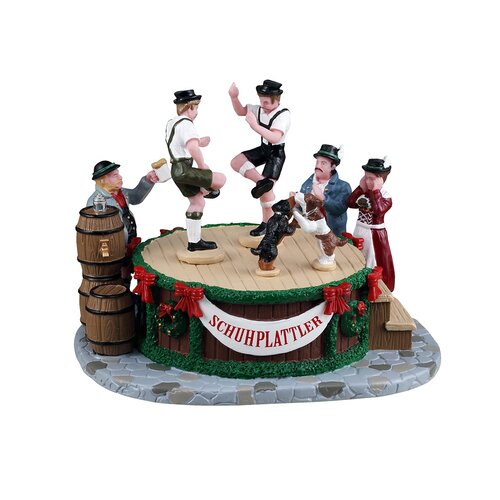 Lemax kerstdorpminiatuur Leapin' lederhosen - afbeelding 1