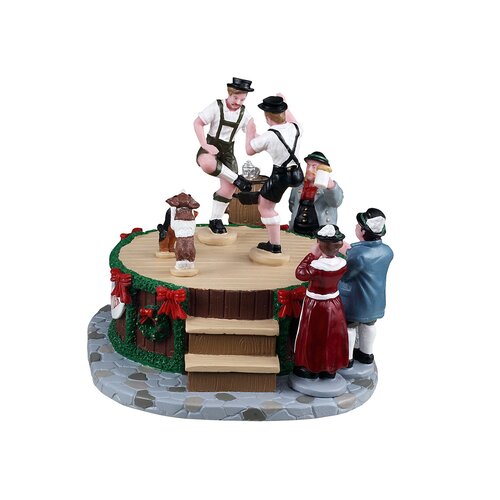 Lemax kerstdorpminiatuur Leapin' lederhosen - afbeelding 3