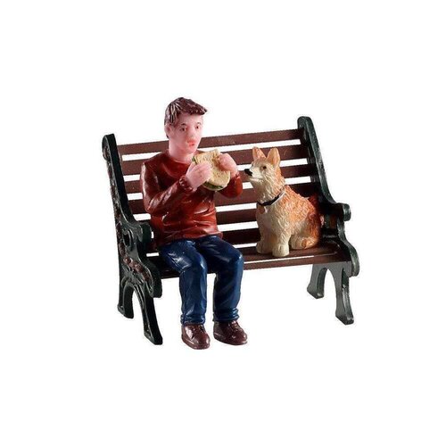 Lemax kerstdorpminiatuur Lunchbreak buddy