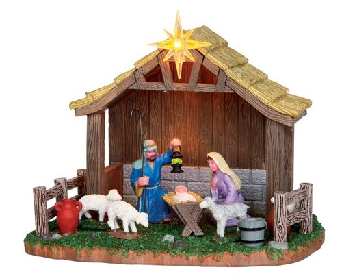 Lemax kerstdorpminiatuur Nativity scene