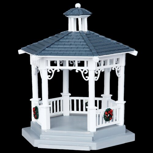 Lemax kerstdorpminiatuur Plastic gazebo with decorations