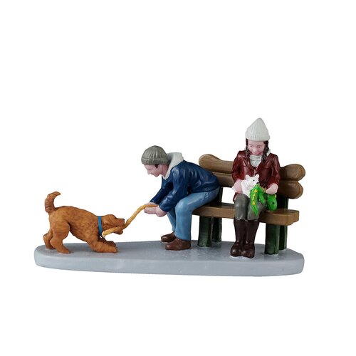 Lemax kerstdorpminiatuur Playful pups