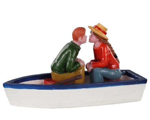 Lemax kerstdorpminiatuur Plymouth Corners Pond romance