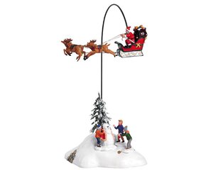Lemax kerstdorpminiatuur Santa Claus is coming to town