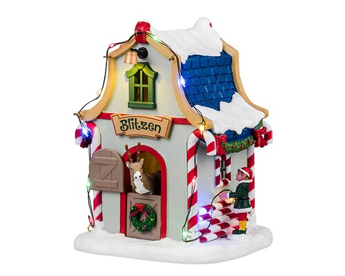 Lemax kerstdorpminiatuur Santa's Wonderland Blitzen's den