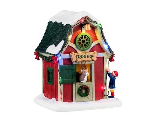 Lemax kerstdorpminiatuur Santa's Wonderland Dasher's den
