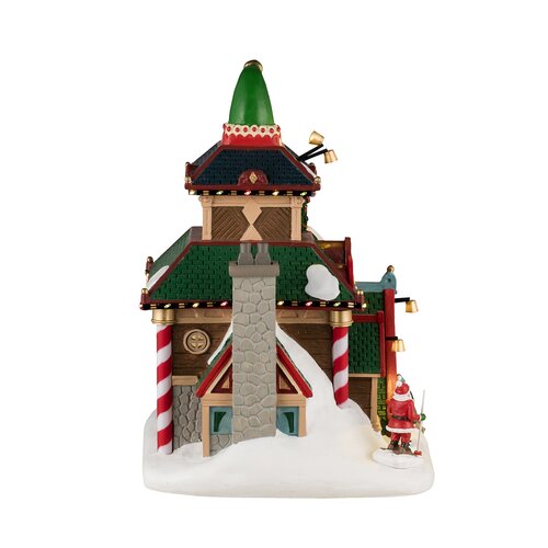 Lemax kerstdorpminiatuur Santa's Wonderland Elwood's elf lodge - afbeelding 3