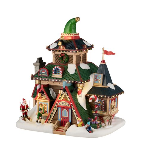 Lemax kerstdorpminiatuur Santa's Wonderland Elwood's elf lodge - afbeelding 1