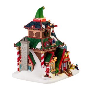 Lemax kerstdorpminiatuur Santa's Wonderland Elwood's elf lodge - afbeelding 2