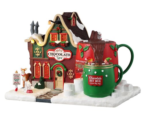 Lemax kerstdorpminiatuur Santa's Wonderland Hot chocolate spa