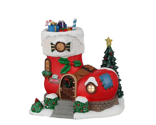 Lemax kerstdorpminiatuur Santa's Wonderland No. 3 elf lane