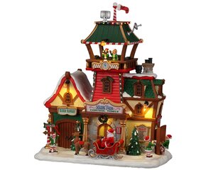 Lemax kerstdorpminiatuur Santa's Wonderland North Pole control tower