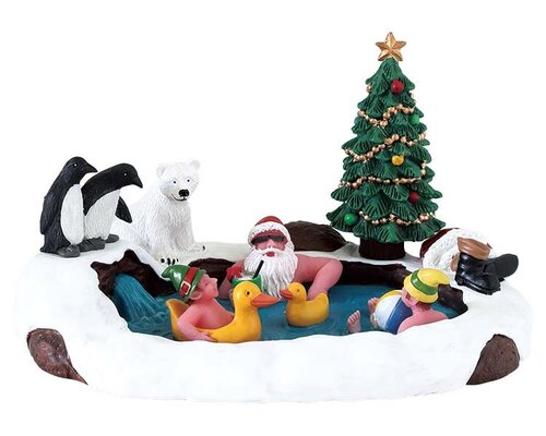 Lemax kerstdorpminiatuur Santa's Wonderland North Pole hot springs