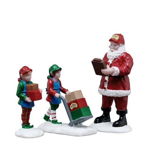 Lemax kerstdorpminiatuur Santa's Wonderland Ready for shipping, set van 3