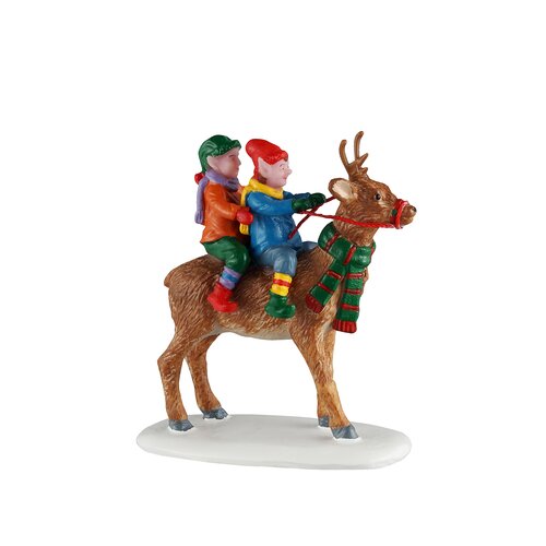 Lemax kerstdorpminiatuur Santa's Wonderland Reindeer rides