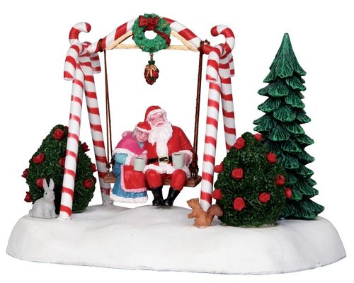 Lemax kerstdorpminiatuur Santa's Wonderland Santa swing