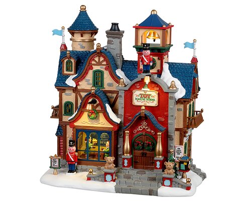 Lemax kerstdorpminiatuur Santa's Wonderland Toy making school