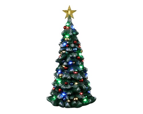 Lemax kerstdorpminiatuur Snowy Christmas tree, multi light