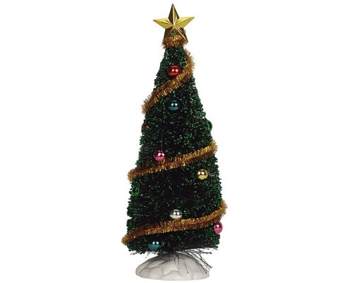 Lemax kerstdorpminiatuur Sparkling green Christmas tree, medium