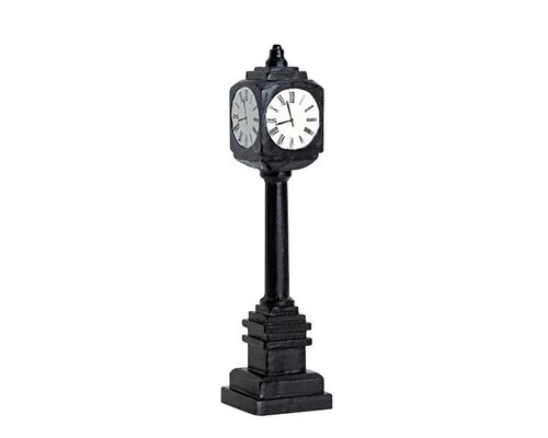Lemax kerstdorpminiatuur Street clock