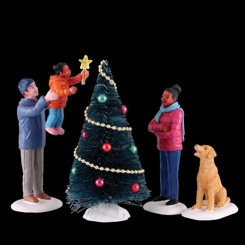 Lemax kerstdorpminiatuur The final touch, set van 4