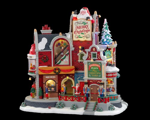 Lemax kerstdorpminiatuur Tinseltown plaza