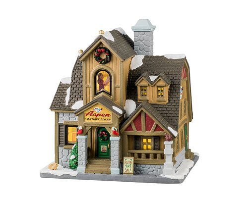 Lemax kerstdorpminiatuur Vail Village Artists' lofts