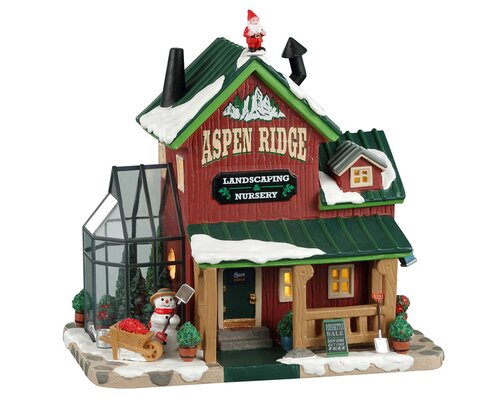 Lemax kerstdorpminiatuur Vail Village Aspen ridge landscaping & nursery