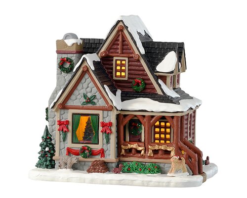 Lemax kerstdorpminiatuur Vail Village Christmas cabin