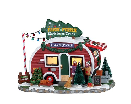 Lemax kerstdorpminiatuur Vail Village Farm fresh Christmas trees