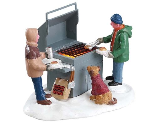 Lemax kerstdorpminiatuur Vail Village Grillin' & chillin'