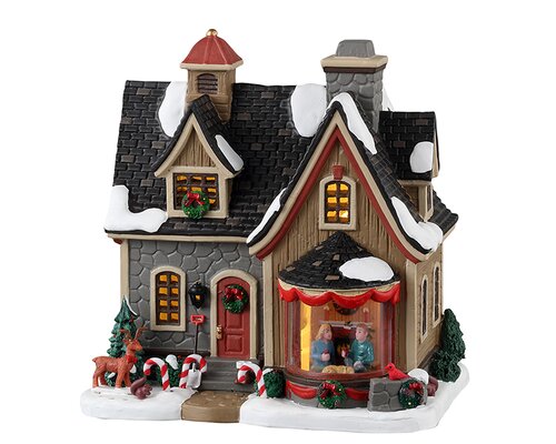 Lemax kerstdorpminiatuur Vail Village Here's to the holidays
